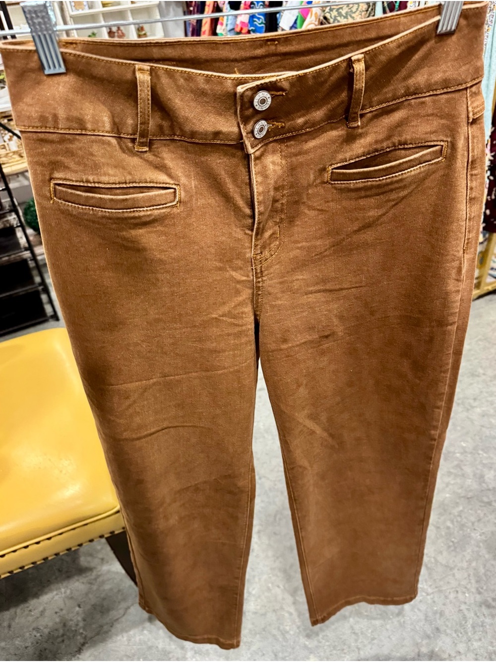 Women's Corduroy Pants in Warm Brown